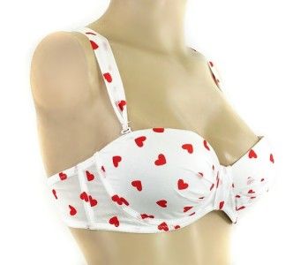 Ladies Valentine Heart Shape Soft padding Demi Bra  