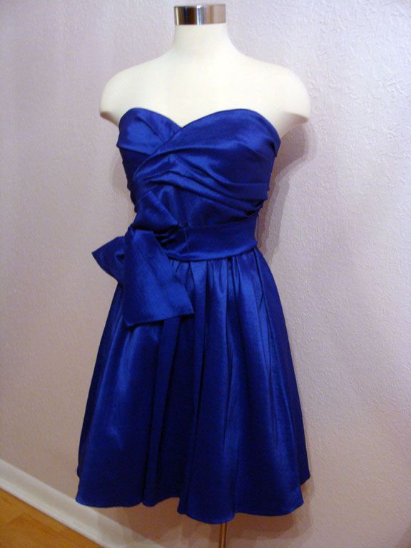 CALVIN KLEIN GORGEOUS ATLANTIS BLUE PROM/COCKTAIL/BRIDESMAID DRESS Sz 