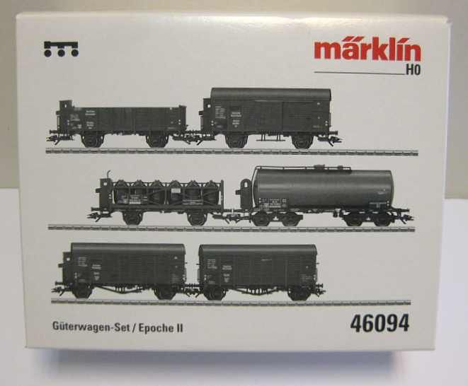46094 MARKLIN HO Set wit 6 different freight cars   NEW  