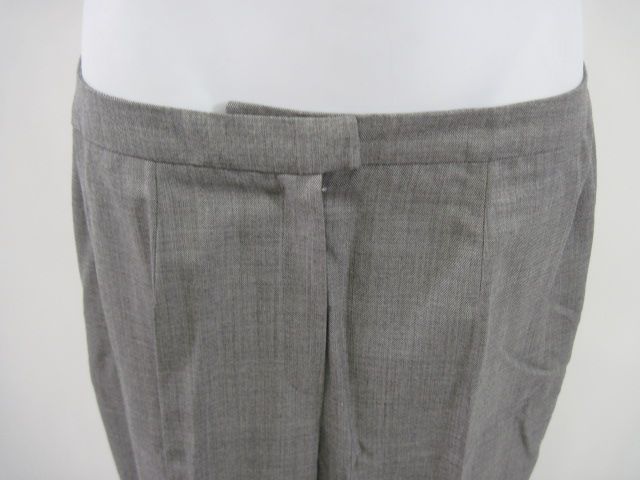 ESCADA Gray Black Wool Suit Jacket Pant Skirt Set Sz 36  