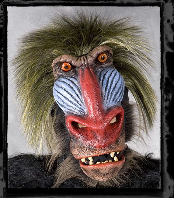 Extremely Realistic Baboon Ape Monkey w/ Moving Mouth Halloween 