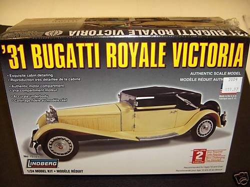 LINDBERG 1/24 31 BUGATTI ROYALE VICTORIA MODEL KIT CAR  