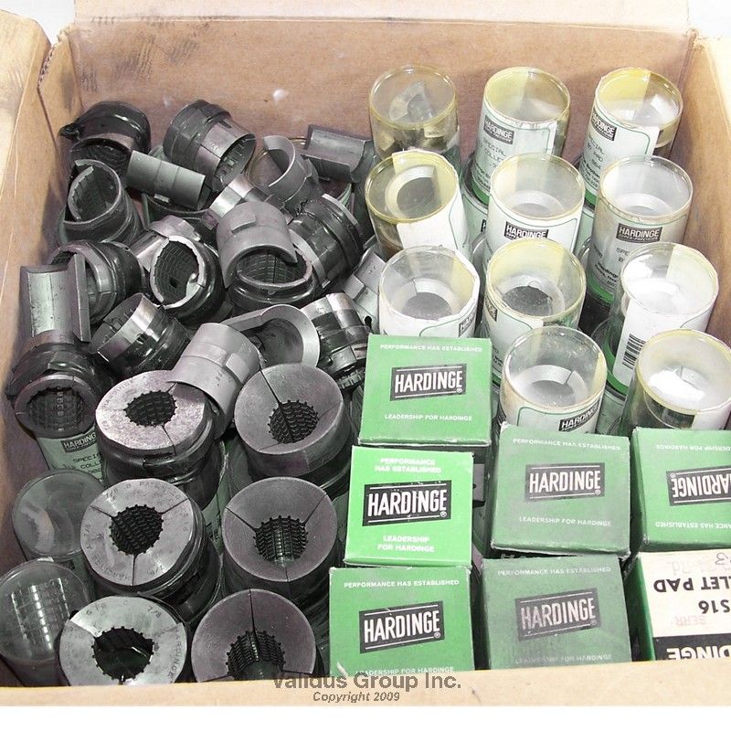 73 HARDINGE ROUND & SERRATED COLLET PADS LATHE  