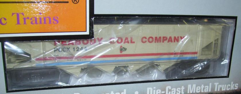 MTH O DIE CAST 30 8011 PEABODY 4 BAY HOPPER 6 PACK  