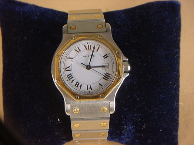 CARTIER SANTOS WATCH SANTOS WATCH 18k GOLDWATCH UNISEX WATCH 