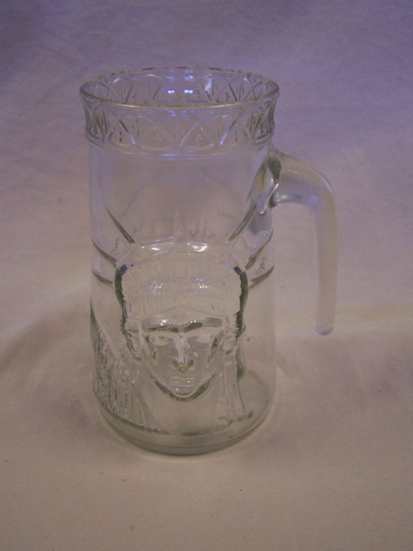 Statue of Liberty Centennial Glass Cup Mug Stein 1985  