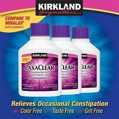Kirkland LaxaClear 3 Bottles 90 Doses Total ***  ***