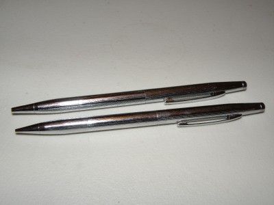 Vintage Bradley chrome pen and pencil set  