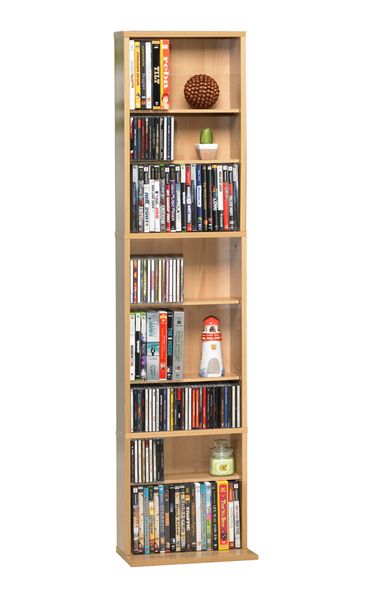 Summit 261 CD DVD Storage Tower Maple  