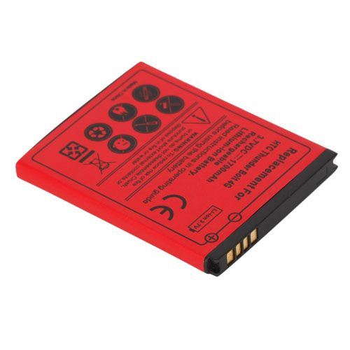 2X NEW 1700mAh Battery +Charger for HTC My touch 4G Red  