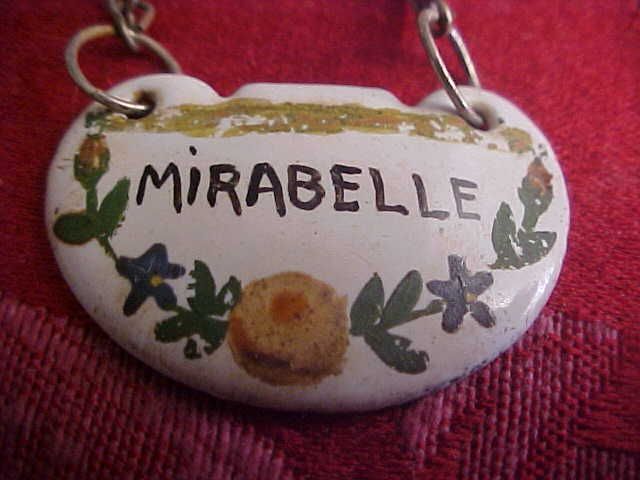 MIRABELLE Enamel Delvaux Paris France Liquor Wine Decanter Bottle 