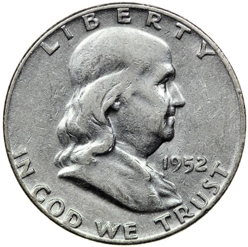 1952 FRANKLIN HALF SILVER COIN  