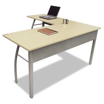 Linea Italia   TR737OAT   Trento Line L Shaped Desk   Wood Desk 