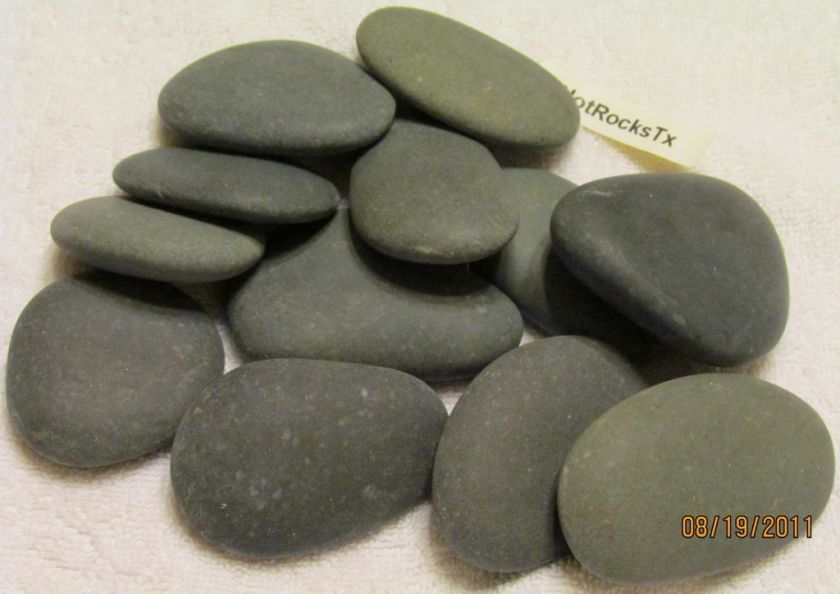 12 Hot Stone Massage Basalt Rocks 1.5 2.5 Stones  