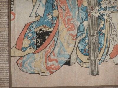   Toyokuni III) Antique Color Woodcut Dated 1841 Turner Gallery  