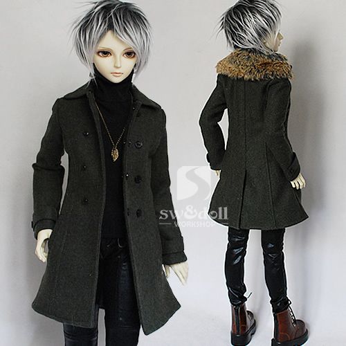 Super Dollfie Outfit 1/3 woolen overcoat (2 colors)  