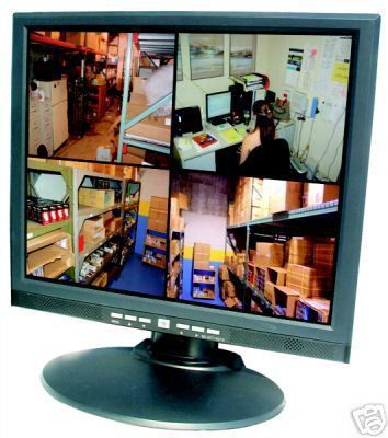 NEW 17 INCH LCD CCTV SURVEILLANCE VIDEO MONITOR  