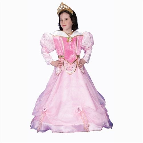 Pink Flower Dress Up Princess Gown Deluxe Child Costume  