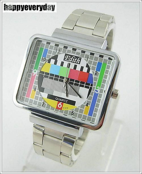 NEW CLASSIC TV LOGO TEST MEN UNISEX QUARTZ WATCH  