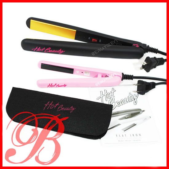 New In Box] Hot Beauty Flat Iron 1 & 1/2 & Pouch SET  