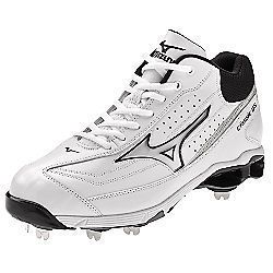 Mizuno 9 Spike Classic G6 Mid Switch Baseball Cleats White  