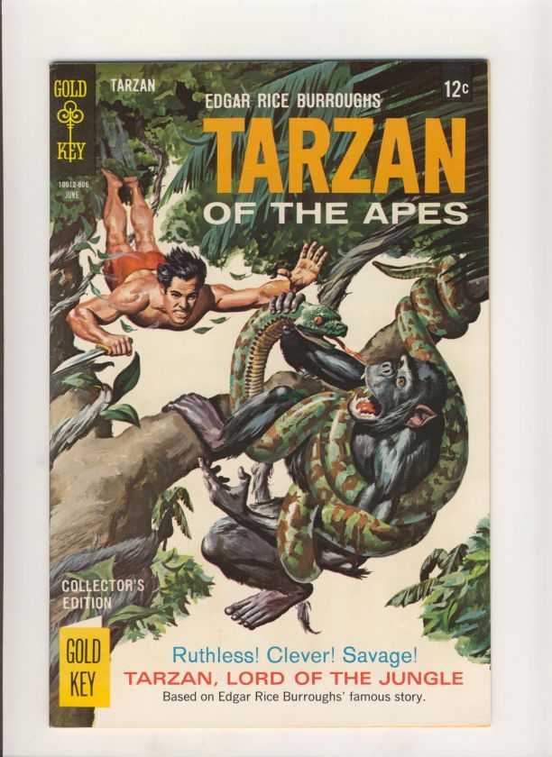 TARZAN OF THE APES 176 GOLD KEY COMICS SILVER AGE NICE  