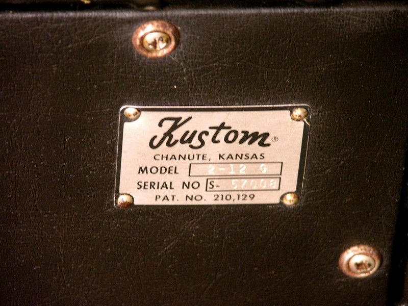 Vintage late 1960s Kustom K150 K 150 2 12 G 212 Guitar Amplifier Amp 