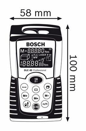 Bosch Laser Rangefinder DLE 40 Professional 40M Metric  