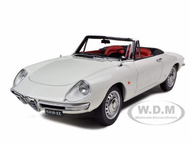 ALFA ROMEO 1600 DUETTO SPIDER WHITE 1/18 AUTOART  