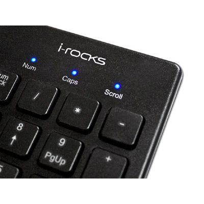 ROCKS KR 6401 BK CHOCOLATE SLIM KEYBOARD Black  