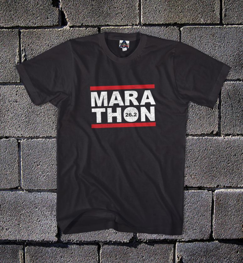 MARATHON 26.2 Miles Cool Running Endurance T Shirt  