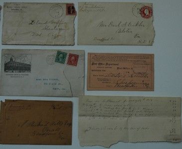 Lot of vintage Pennsylvania stamped envelopes 1852 1892  