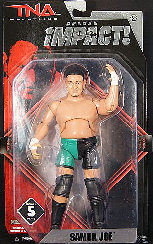 SAMOA JOE TNA DELUXE IMPACT 5 TOY WRESTLING FIGURE  