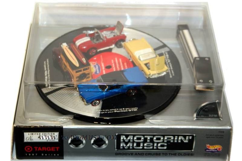 1997 Hot Wheels Target Excl Motorin Music 4 Car Set  