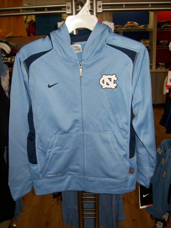 UNC Tar Heels Nike Therma Fit Fleece FZ Hoodie Youth L  