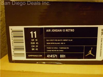 Up For Sale are a pair of Authentic DS Air Jordan Retro Playoff XIIIs 