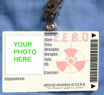 Zombie License to Kill ID Card Fully Customizable Cards  