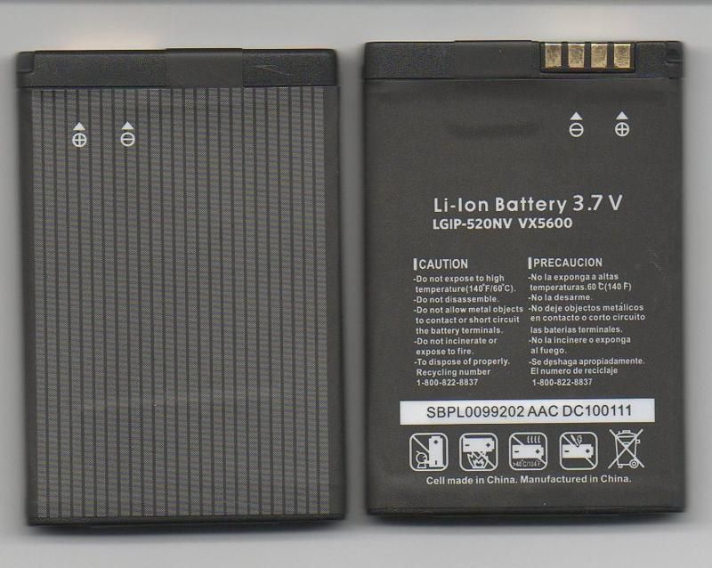 NEW BATTERY FOR LG VX5600 ACCOLADE LGIP 520NV  