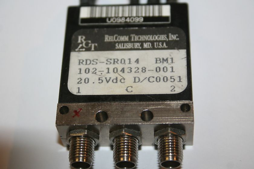 RELCOMM, SMA COAX RELAY, 18 20 VDC, RDS SR014, 18 GHZ  