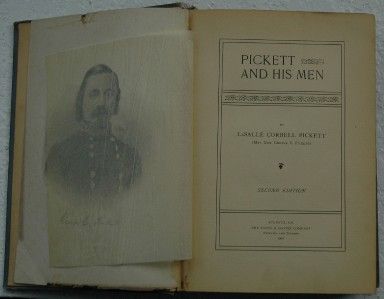 Rare 1868 Civil War Book Pickett and His Men by LaSalle Pickett 1900 