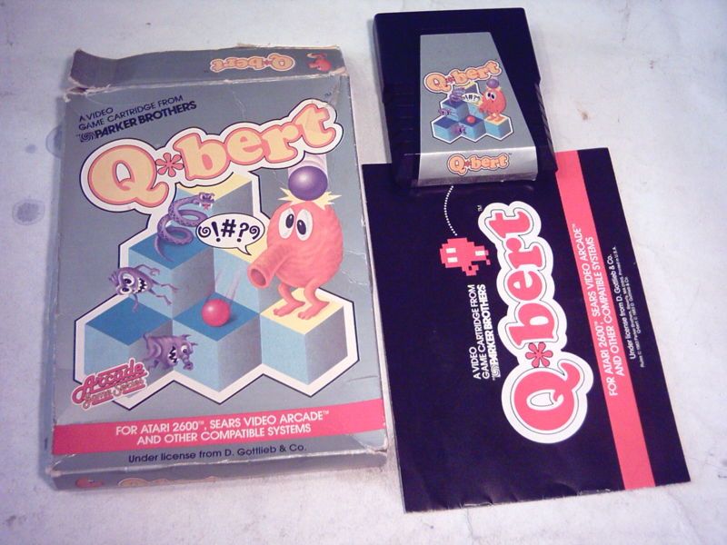 ATARI 2600 GAME; Q BERT Complete in BOX *RARE Q*BERT  