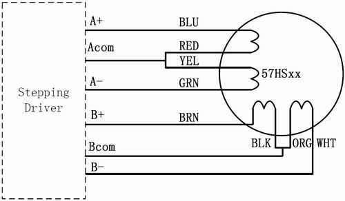 57HS22 07 unipolar connection (8 leads)