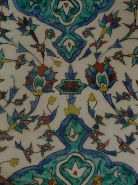 ANTIQUE KUTHAYA IZNIK PLATE__Islamic Art  