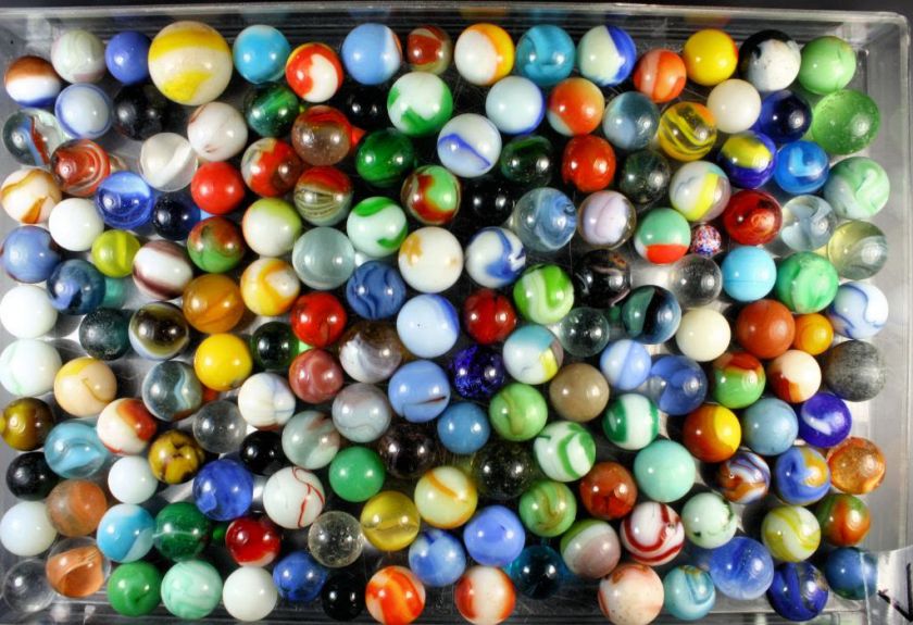 LOT sv VINTAGE ESTATE MARBLES most agates   all photographed   FREE 