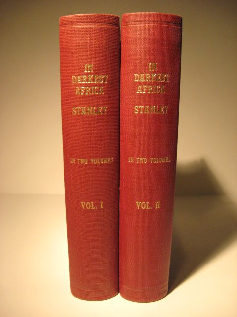 1890 IN DARKEST AFRICA HENRY STANLEY 2 VOLS MAP  