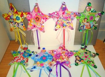 OOAK Large Star Disney Princess Wands Party Favors  