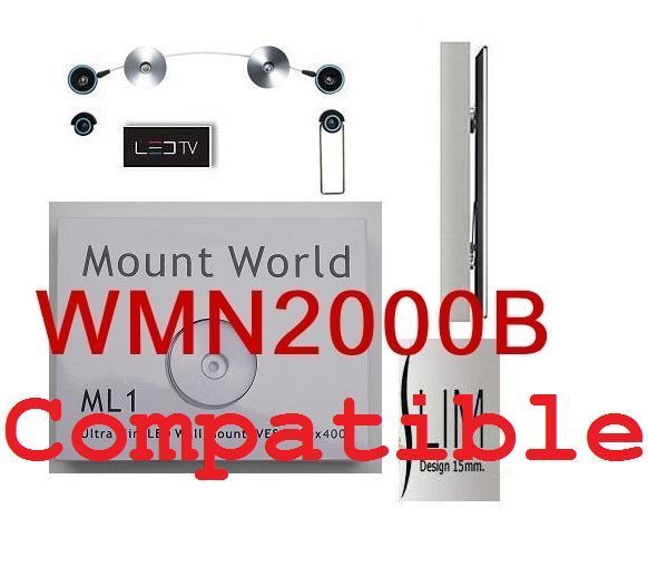 SAMSUNG ULTRA SLIM WALL MOUNT WMN2000B 40 46 55 LED TV  