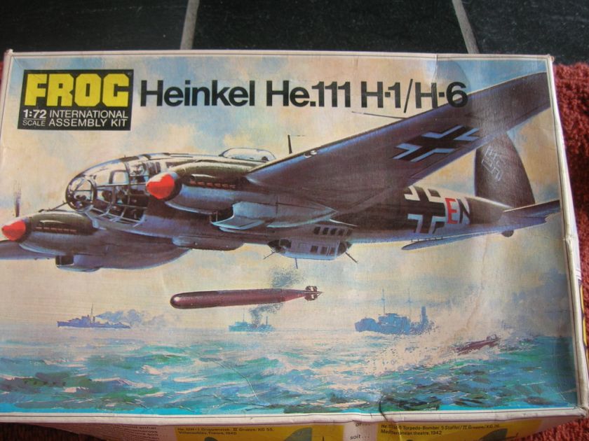 VINTAGE FROG HEINKEL HE.111 H1/H6 MODEL KIT 1/72 #F201  