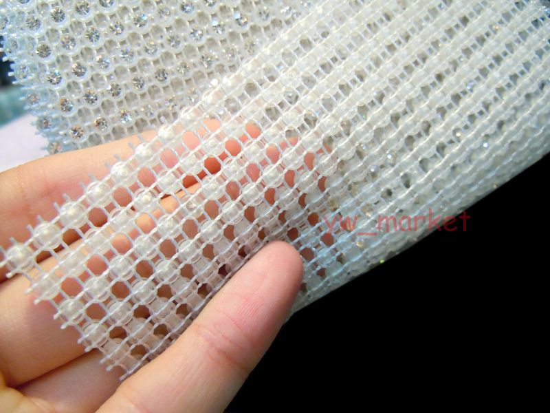 24Row Sparkle Rhinestone Trim Clear SS12 3mm 10yard  