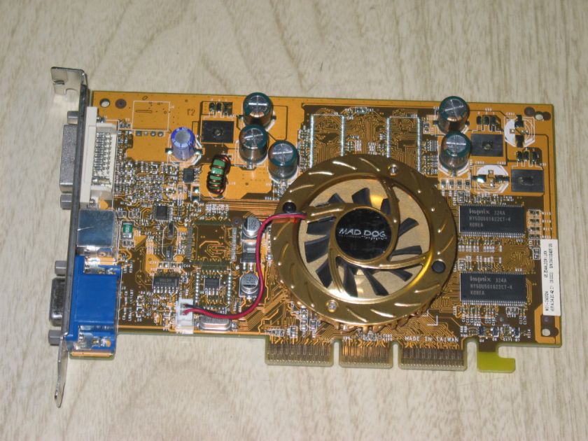   GeForce FX5200 128MB AGP Video Card DVI VGA TV out MVGA NVG34AL  